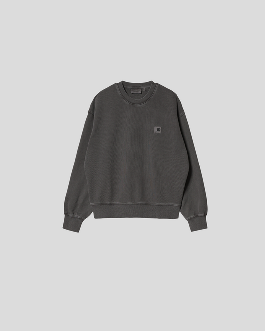 Carhartt || W' Nelson Sweatshirt - Black Garment Dyed Carhartt