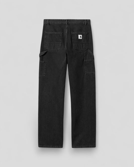 Carhartt || W' Pierce Pant Straight - Black Stone Washed Carhartt