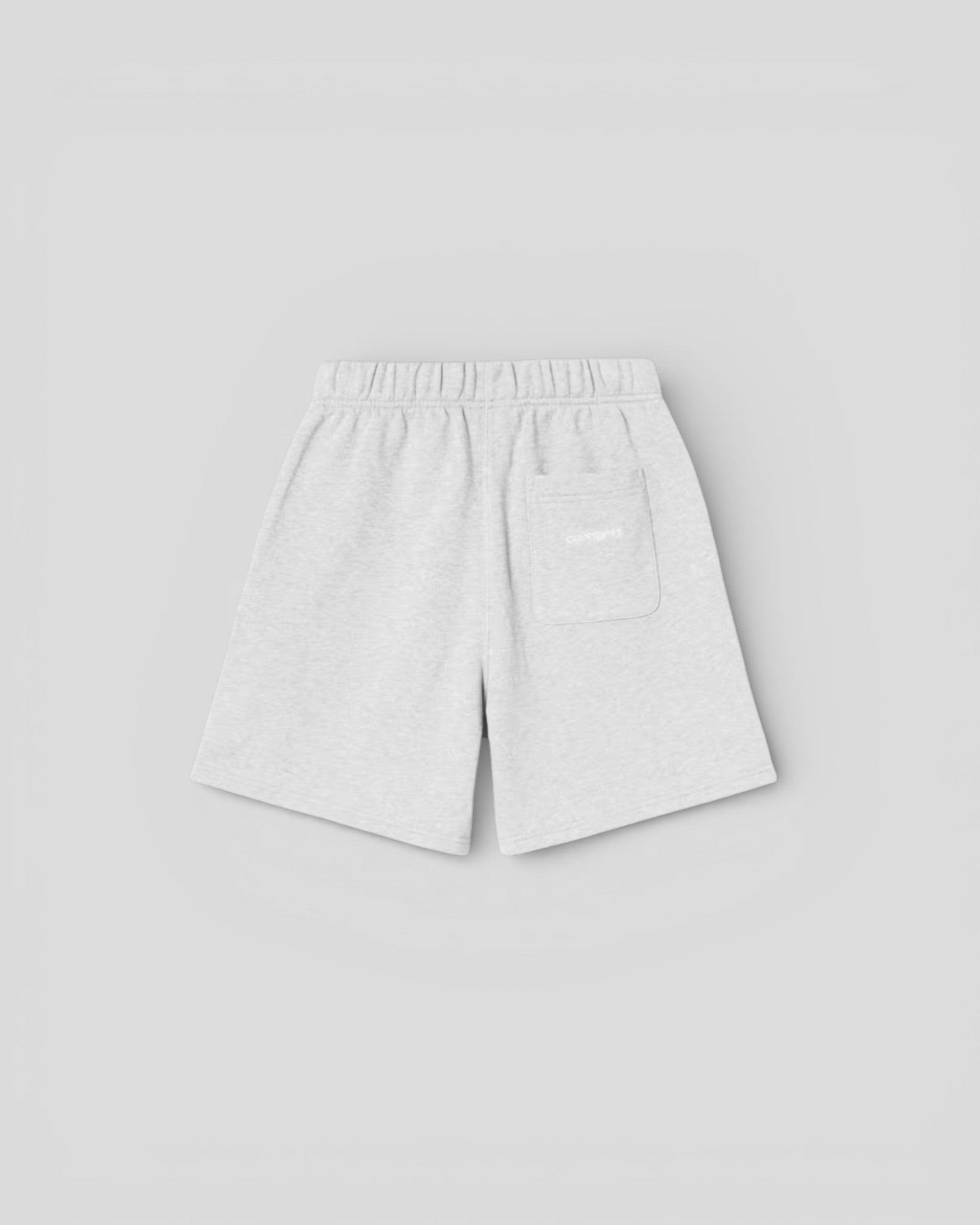 Carhartt || W' Brenta Sweat Short - Ash Heather / White, Heavy stone wash Carhartt