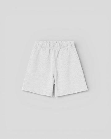 Carhartt || W' Brenta Sweat Short - Ash Heather / White, Heavy stone wash Carhartt