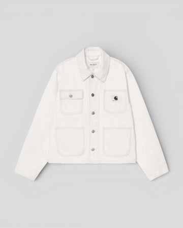 Carhartt || W' Mercer Chore Coat - Mercer Stripe, Graphite / Wax, Bleached Carhartt