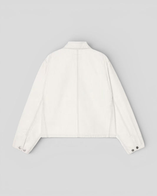 Carhartt || W' Mercer Chore Coat - Mercer Stripe, Graphite / Wax, Bleached Carhartt