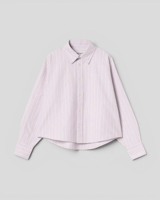 Carhartt || W' L/S Kanan Shirt - Stripe/ Hortensia Carhartt