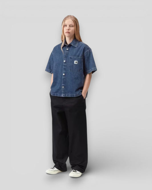Carhartt || W' S/S Lovilia Shirt - Blue Stone Washed Carhartt