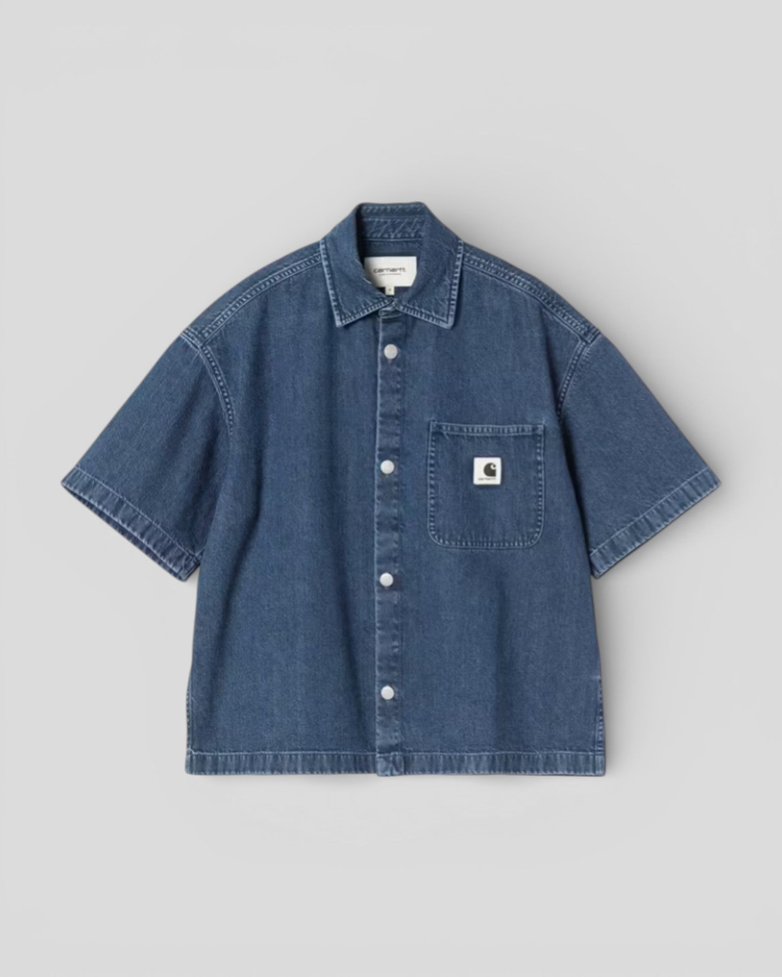 Carhartt || W' S/S Lovilia Shirt - Blue Stone Washed Carhartt