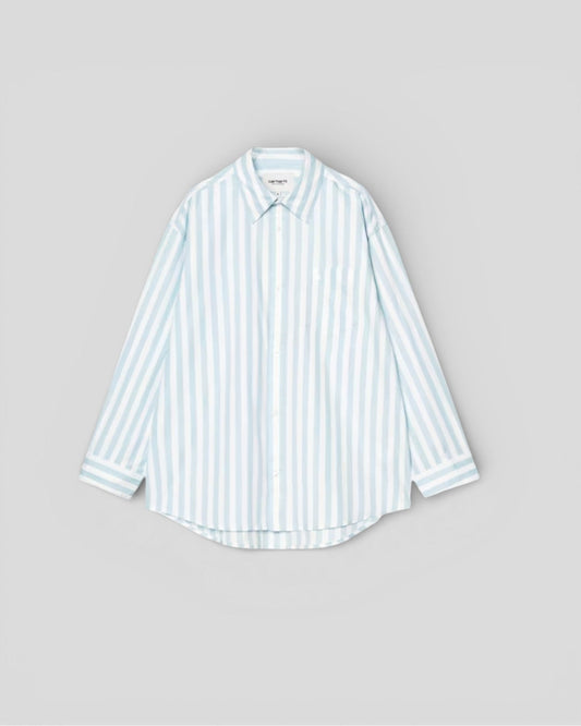 Carhartt || W' L/S Royce Shirt - Icaria/ White Carhartt