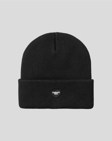 Carhartt || Small Heart Beanie - Gauge Black Carhartt