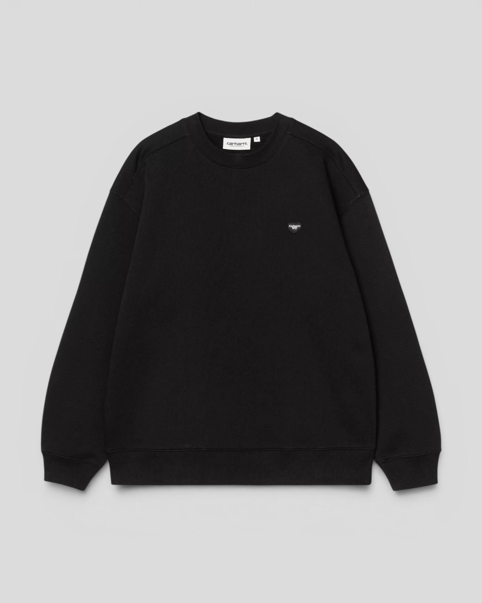 Carhartt || W' Small Heart Patch Sweat - Black Carhartt
