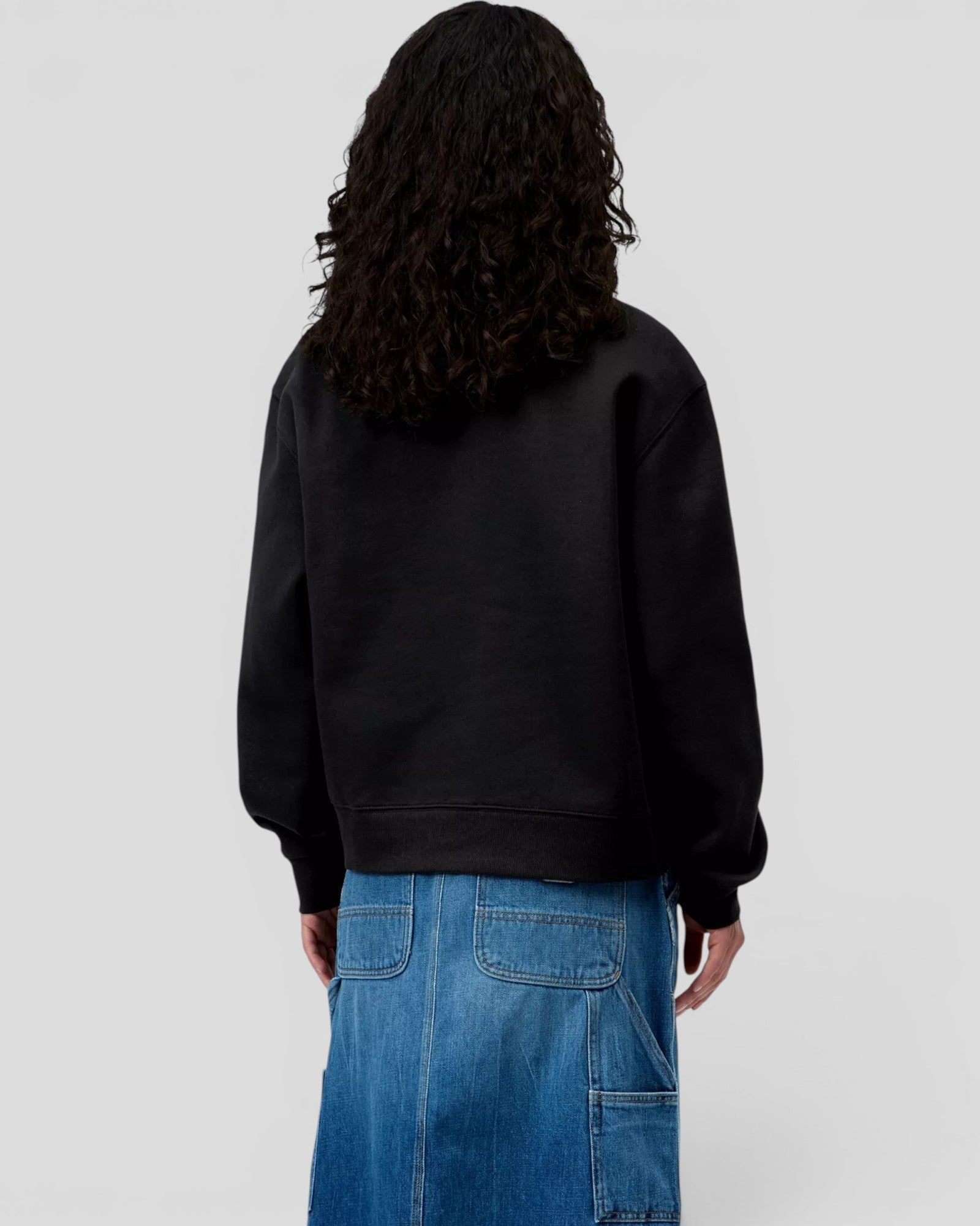 Carhartt || W' Small Heart Patch Sweat - Black Carhartt