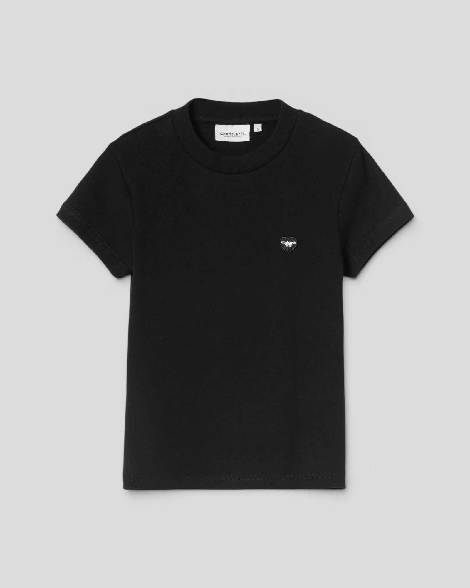 Carhartt || W' S/S Small Heart Patch T-Shirt - Black Carhartt