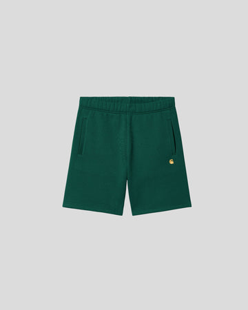 Carhartt || Chase Sweat Short - Chervil/Gold Carhartt