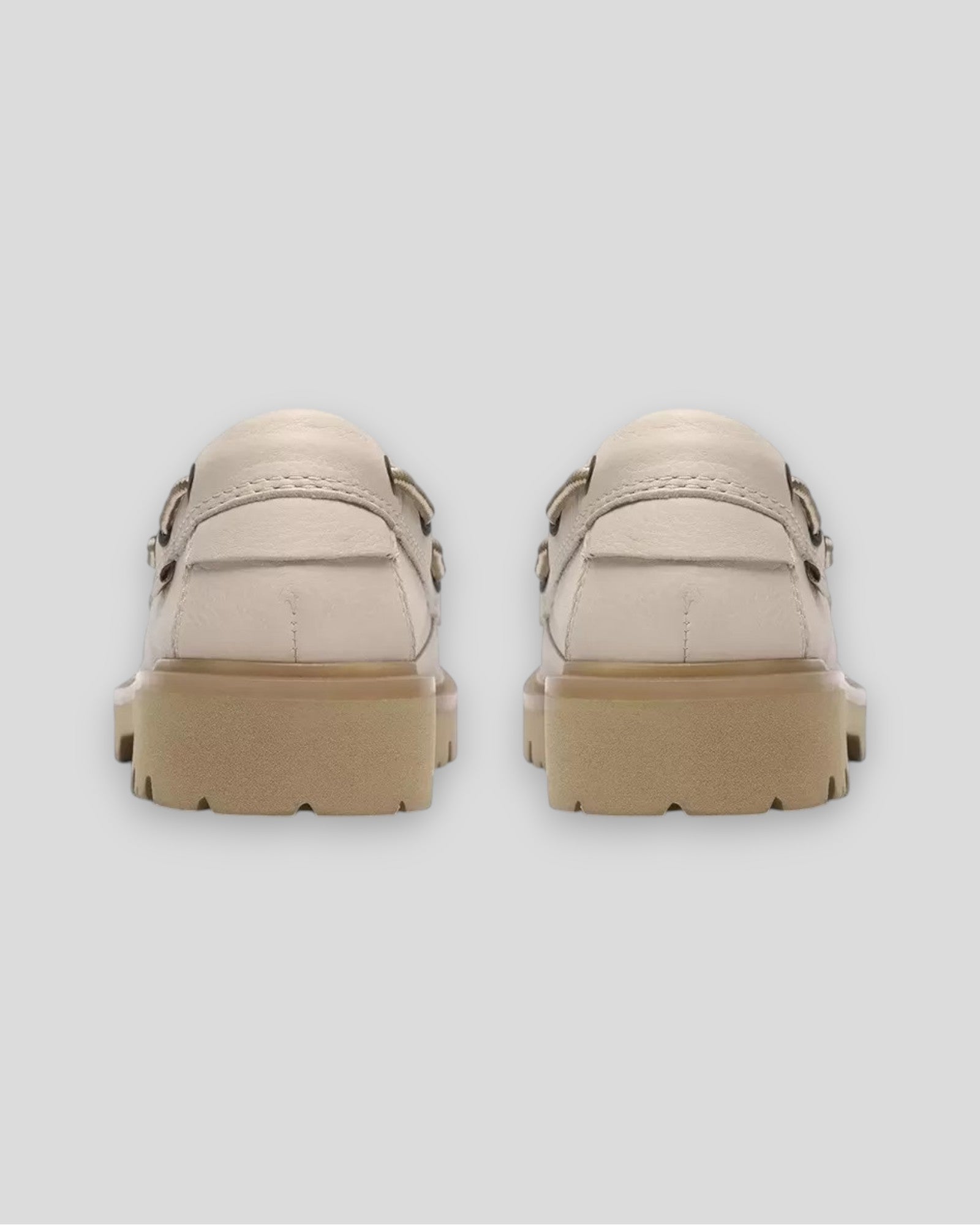 Clarks || Cleyhill Boat - Creme Leather Clarks