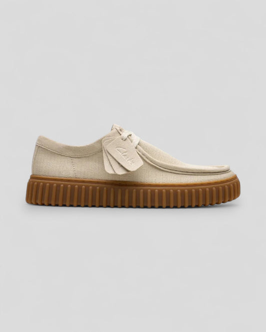 Clarks || Torhill Lo - Off White Combi - M' Clarks