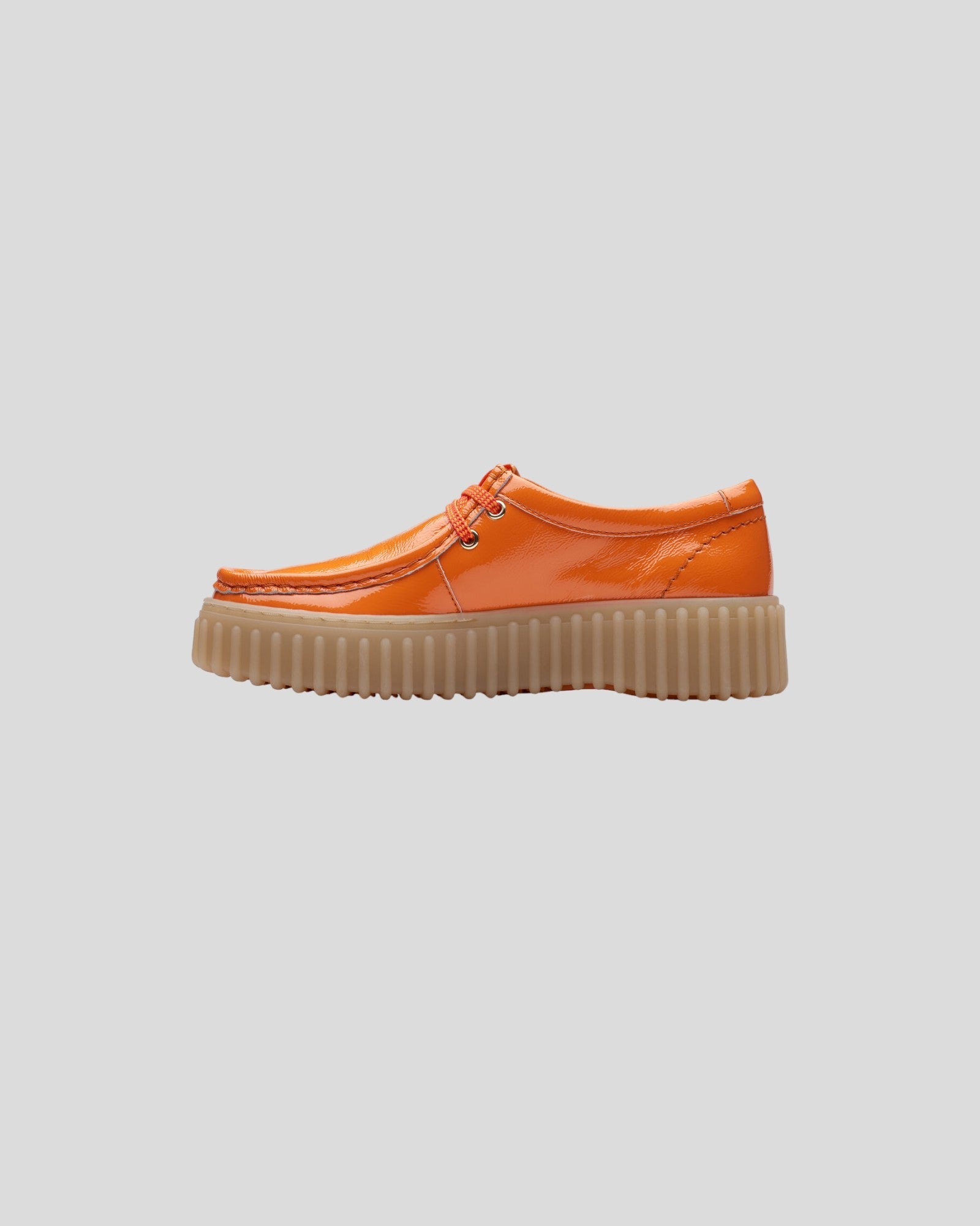 Clarks || Torhill Bee - Orange Patent Clarks