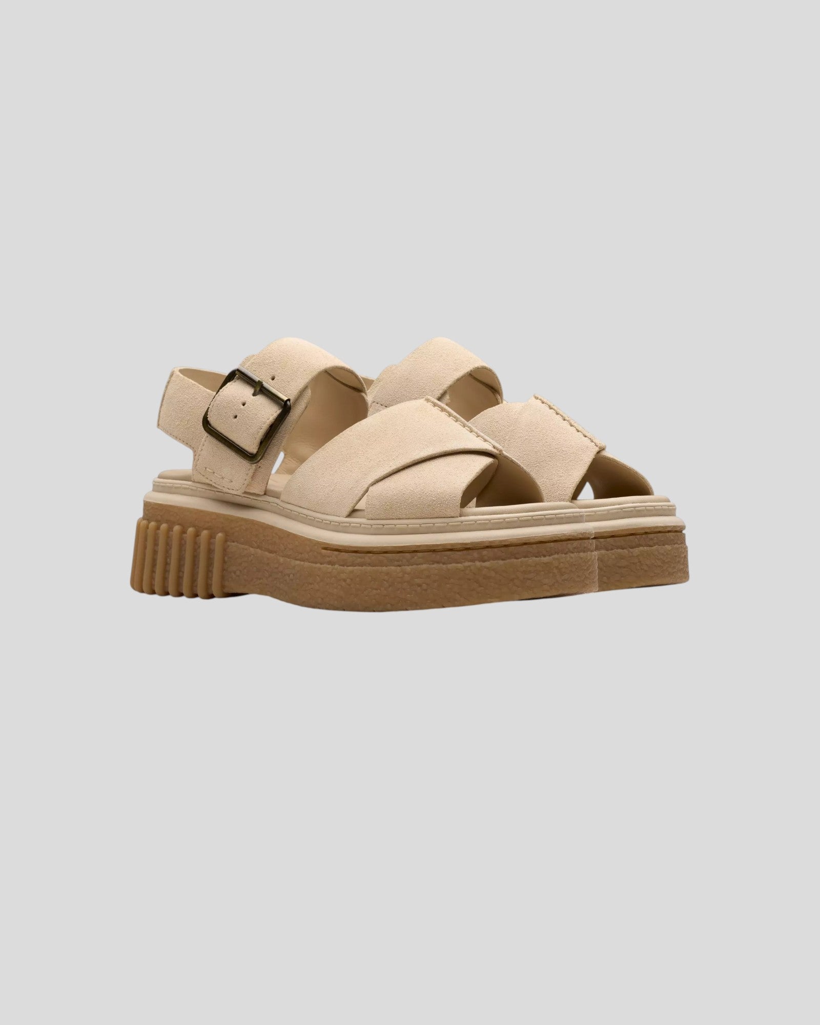 Clarks || Evamar Wish - Ecru Suede Clarks