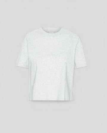 Colorful Standard || Organic Boxy Crop Tee - Snow Melange Colorful Standard
