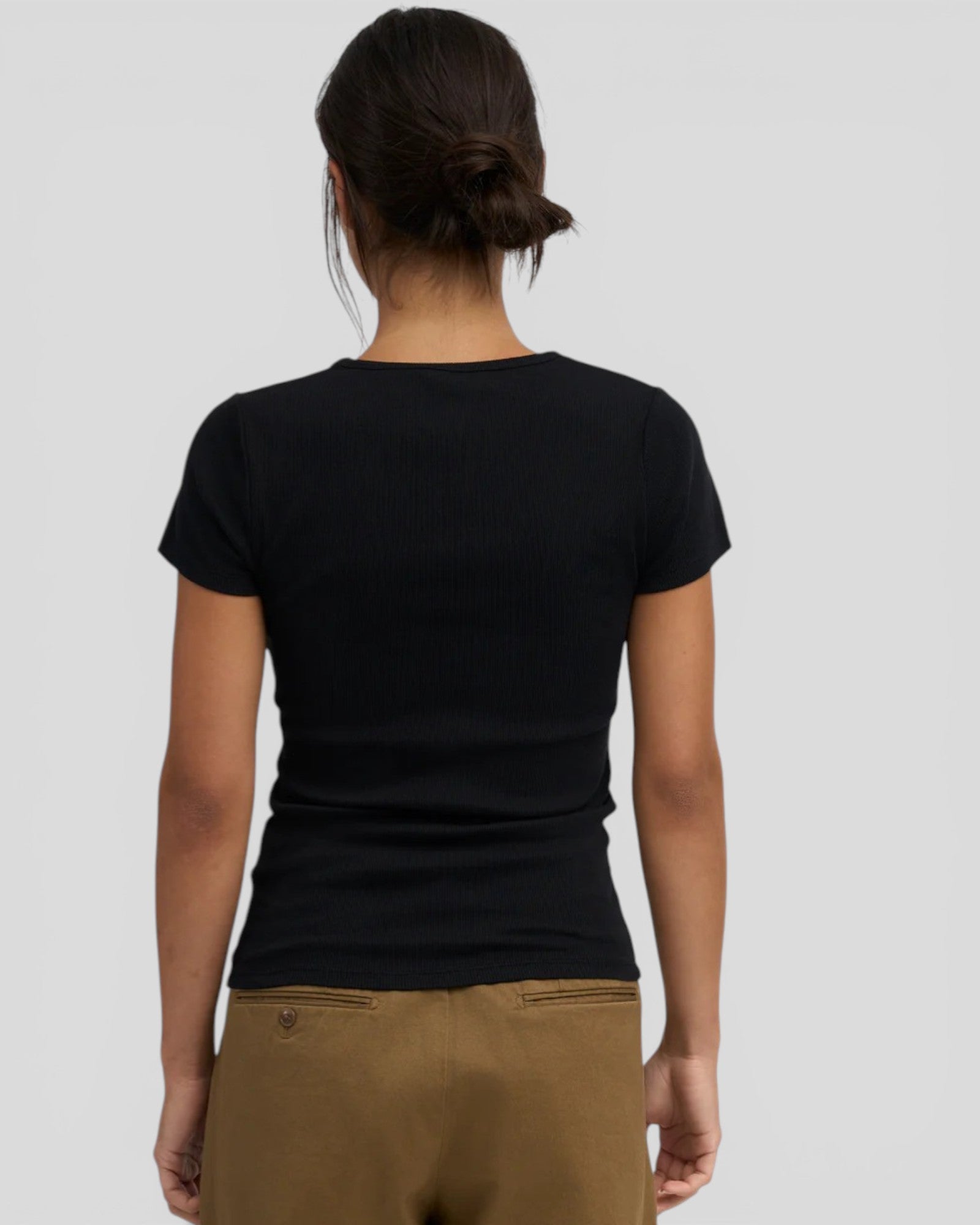Colorful Standard || Organic Rib Tee - Black Colorful Standard