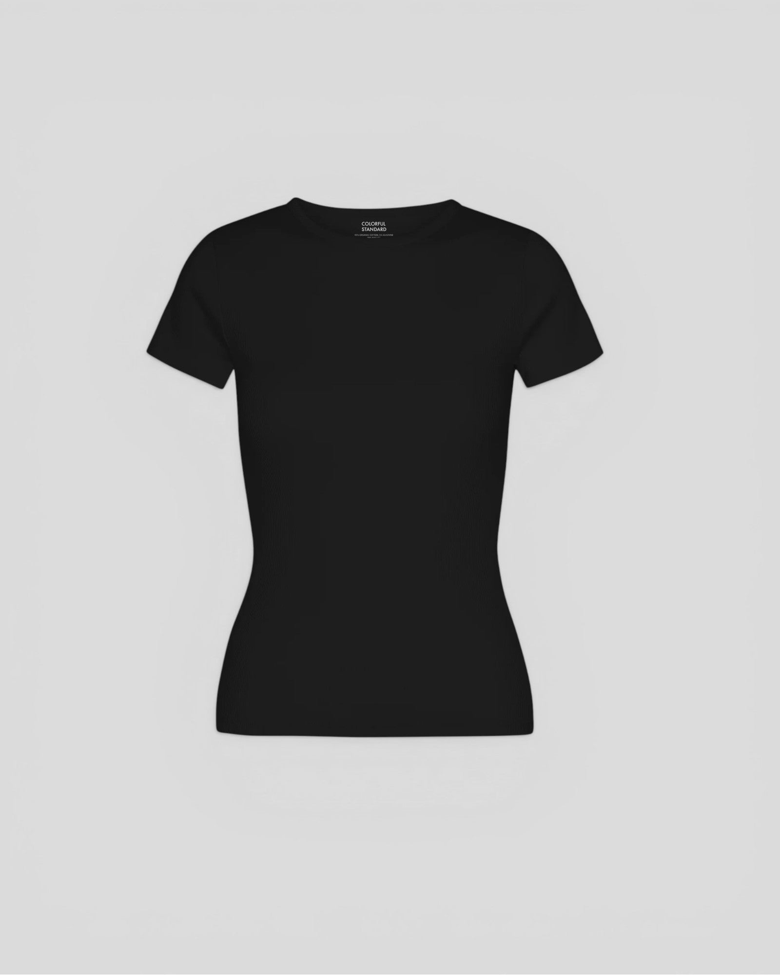Colorful Standard || Organic Rib Tee - Black Colorful Standard