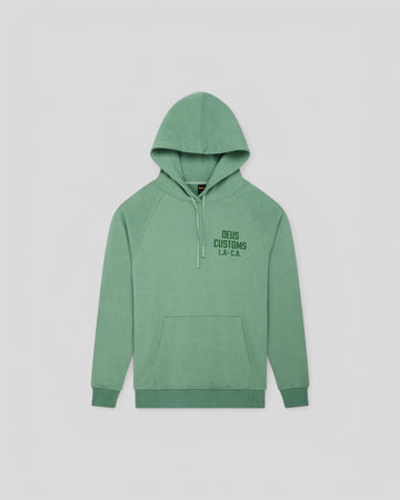 Deus || Quay Hoodie - Shale Green - M"