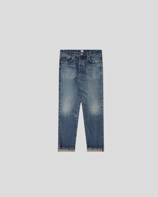 Edwin || Regular Tapered Kurabo Made In Japan  - Blue Mid Dark Used Edwin