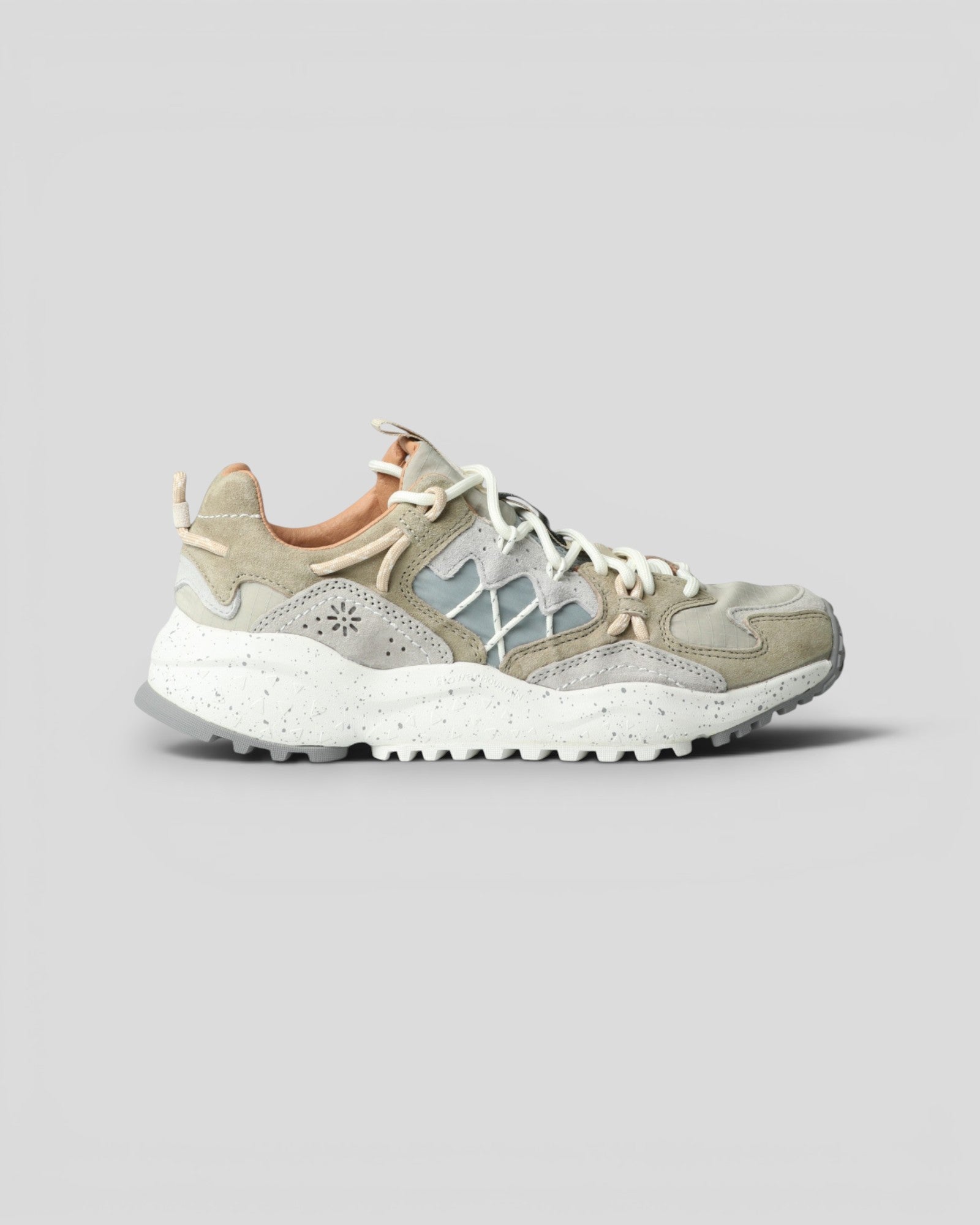 Flower Mountain || Yamabushi Suede/Nylon Ripstop - Grey Light/Multi - M' Flower Mountain