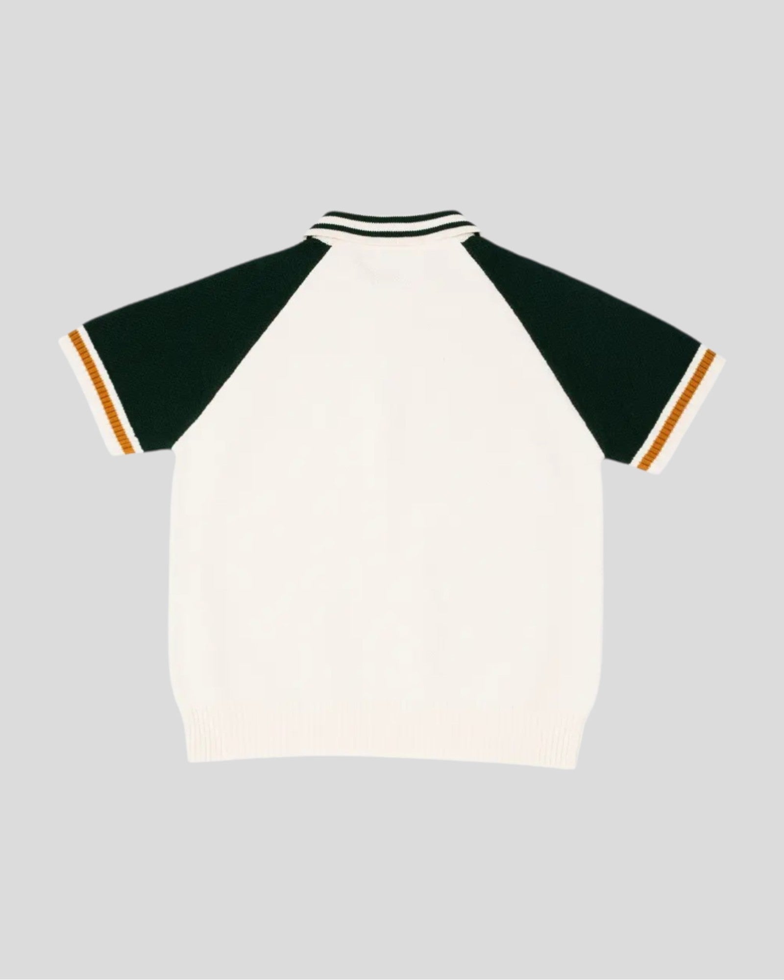 Goodies Sportives || Biker Premium Knit Polo - Green / Ecru Goodies Sportive