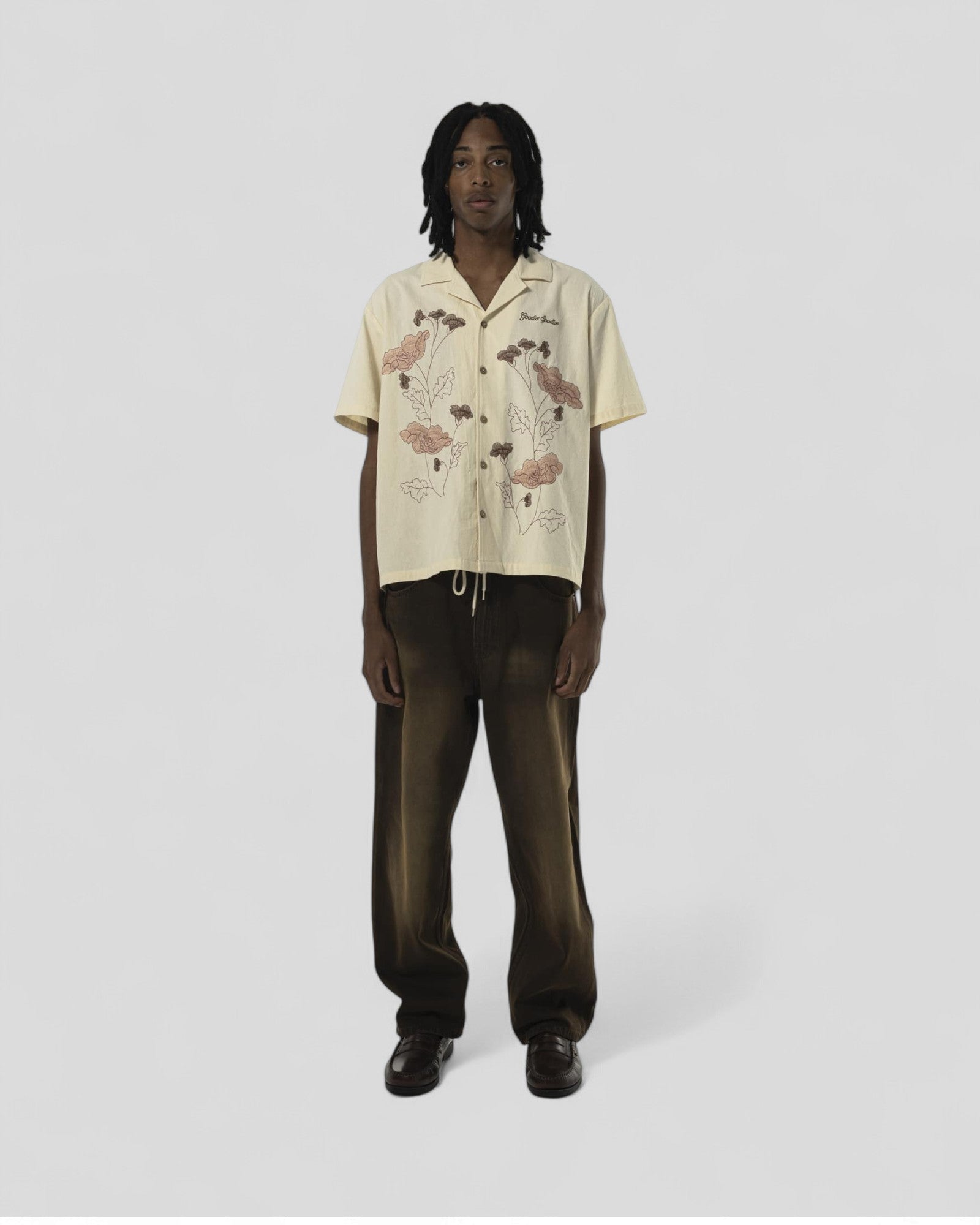 Goodies Sportive || Keep The Flowers Shirt - Ivory Goodies Sportive