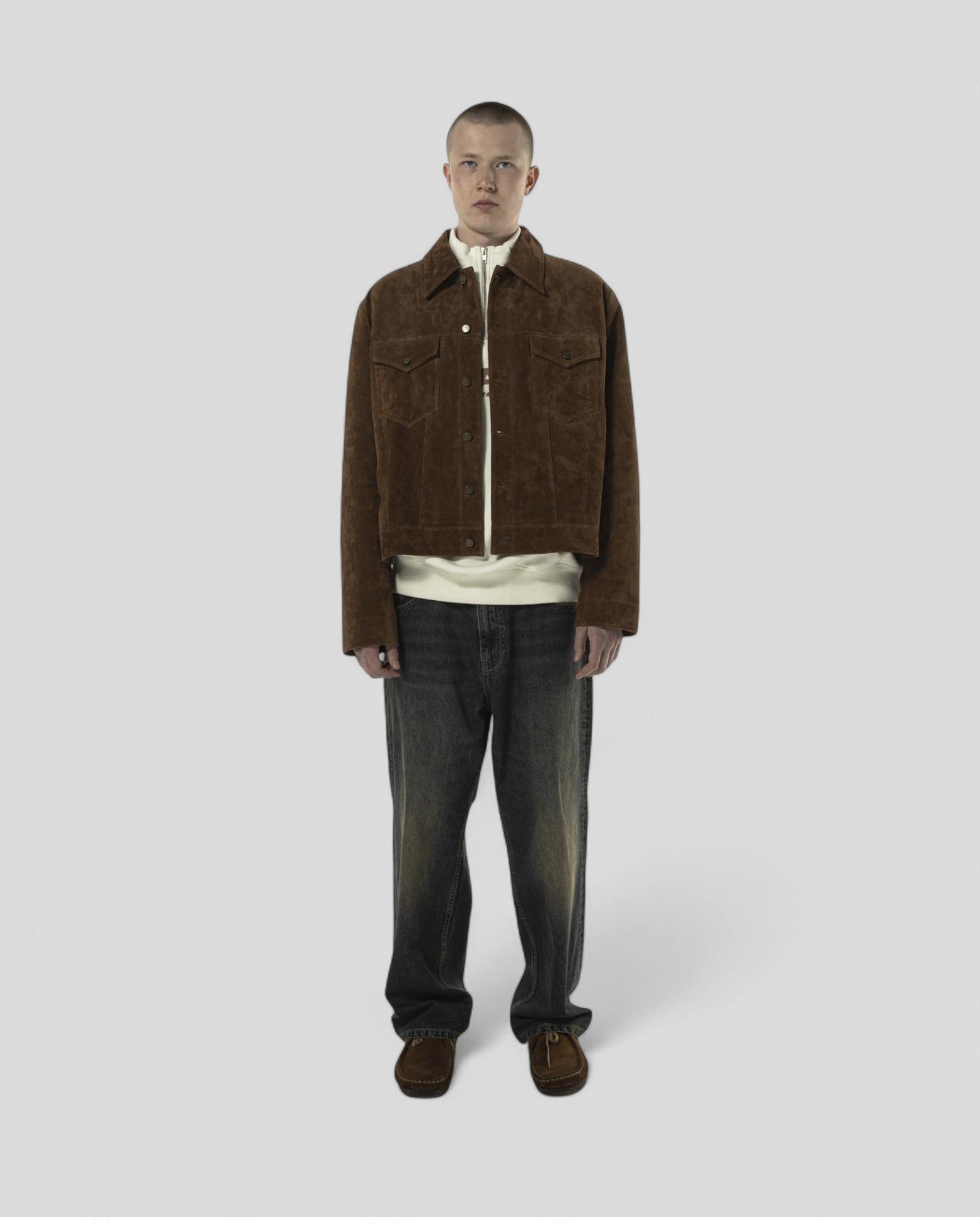 Goodies Sportive || Premium Kombu Real Suede Jacket - Brown Goodies Sportive
