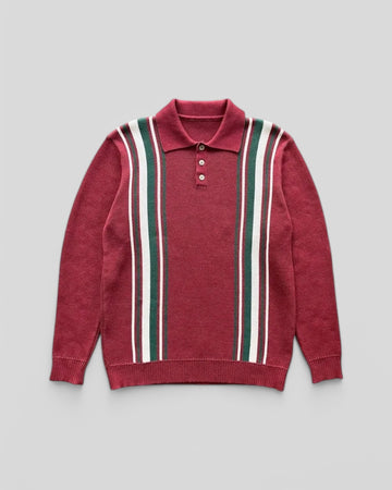 Sportliche Werbegeschenke || Gestreiftes Strickpolo