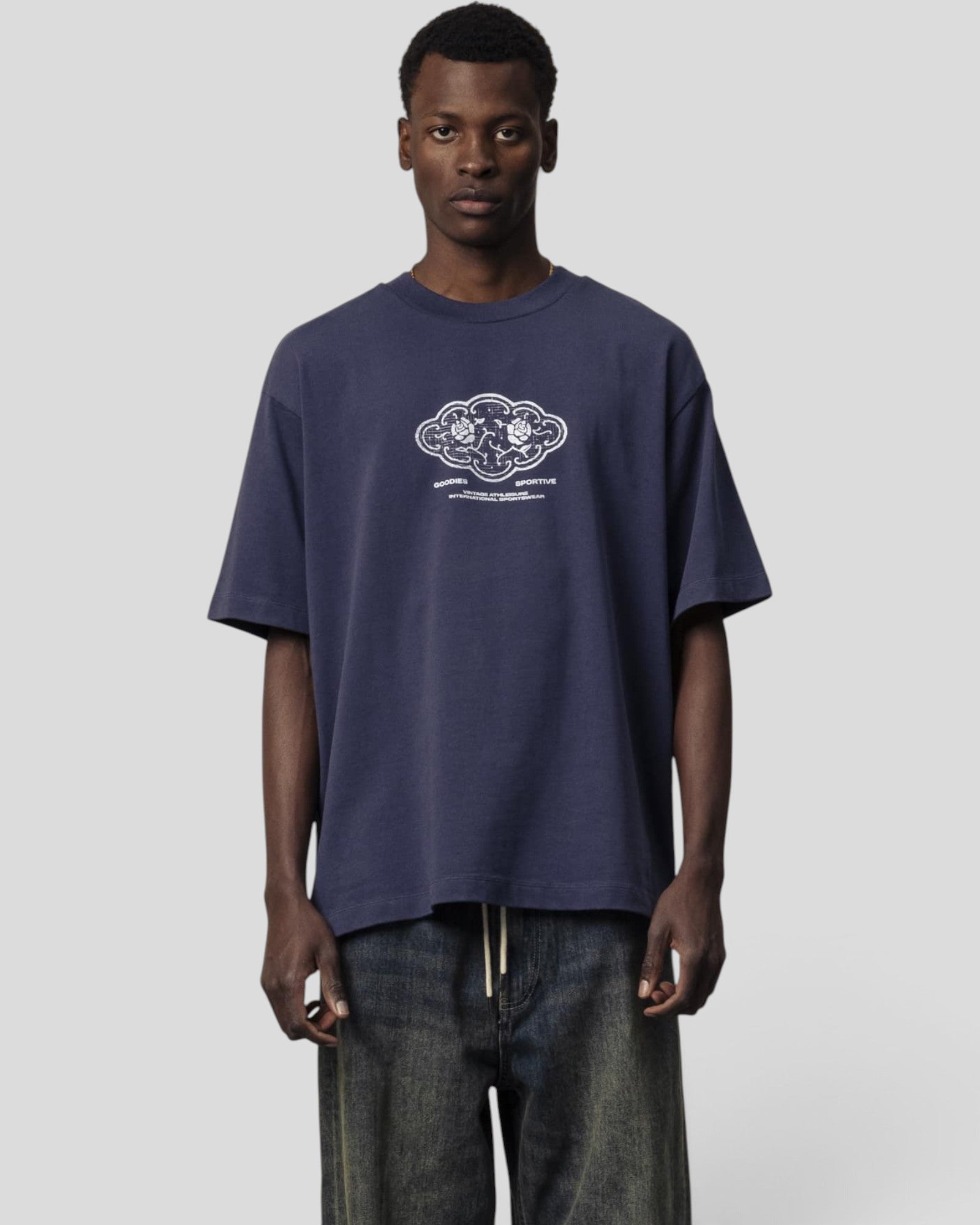 Goodies Sportive || Filigrana T-Shirt - Navy Goodies Sportive