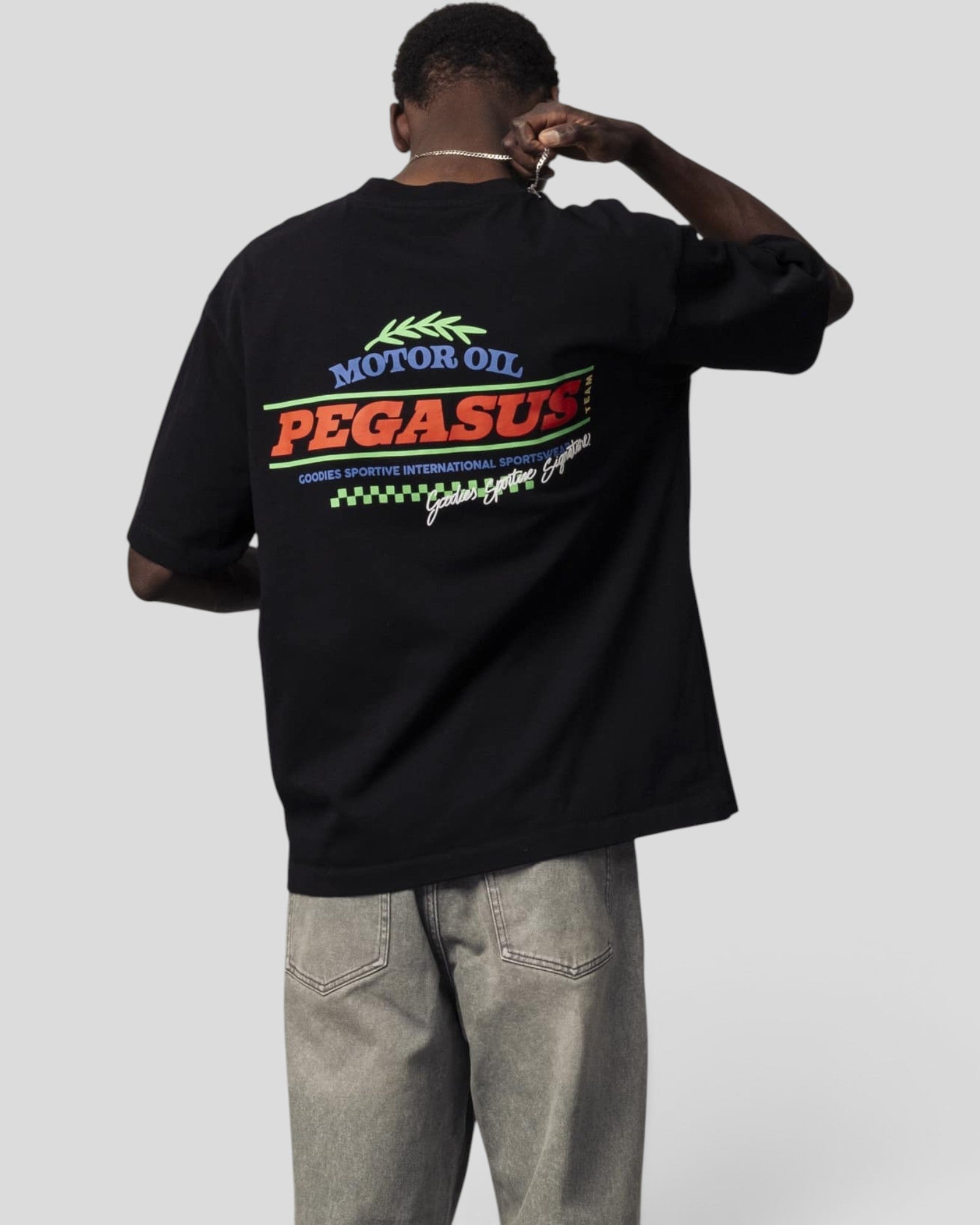 Goodies Sportive || Motor Oil T-Shirt - Black Goodies Sportive