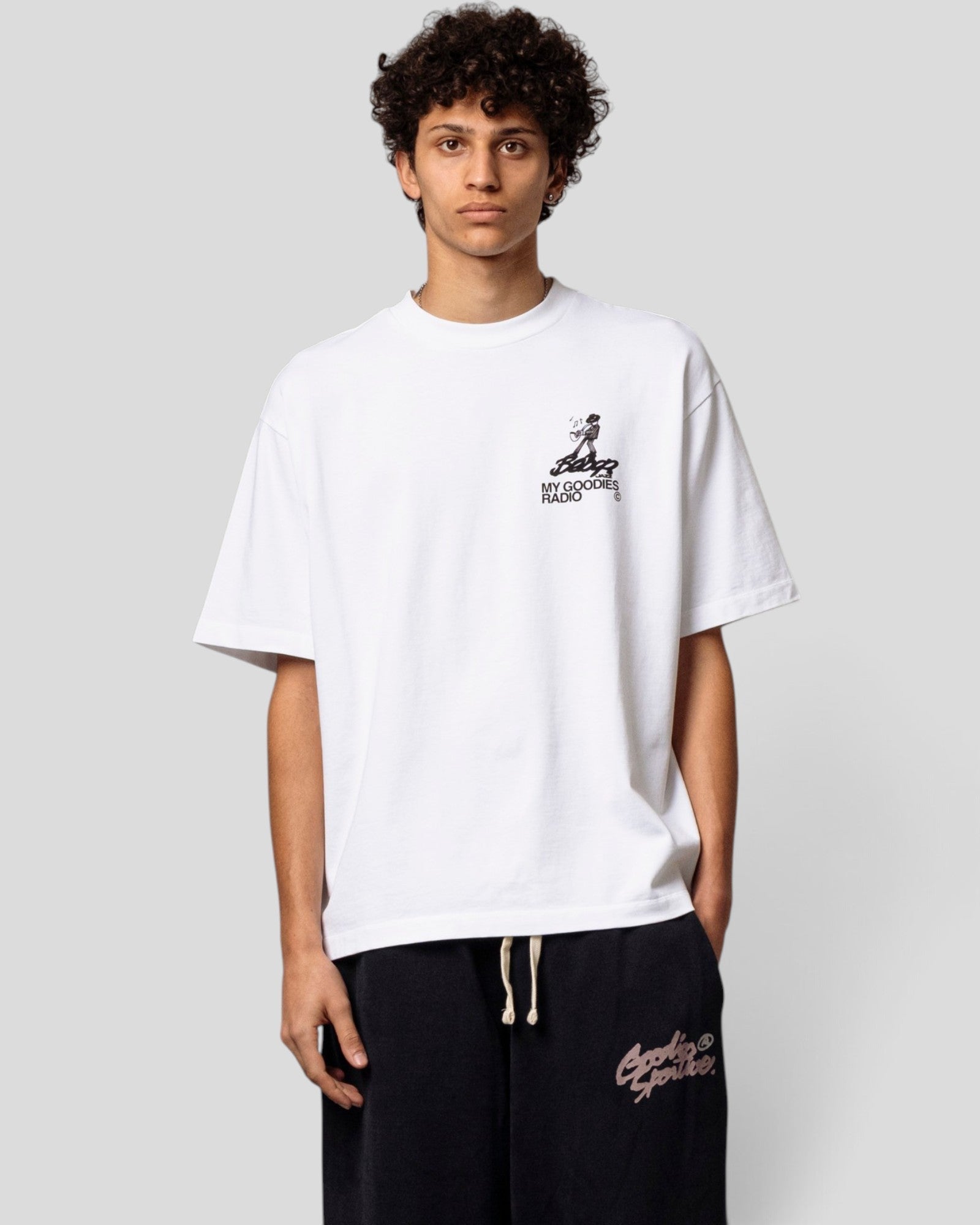 Goodies Sportive || My Goodies Radio T-Shirt - White Goodies Sportive