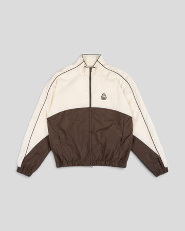Goodies Sportive || New Patched Tracksuit Jacket - Brown/ Ecru
