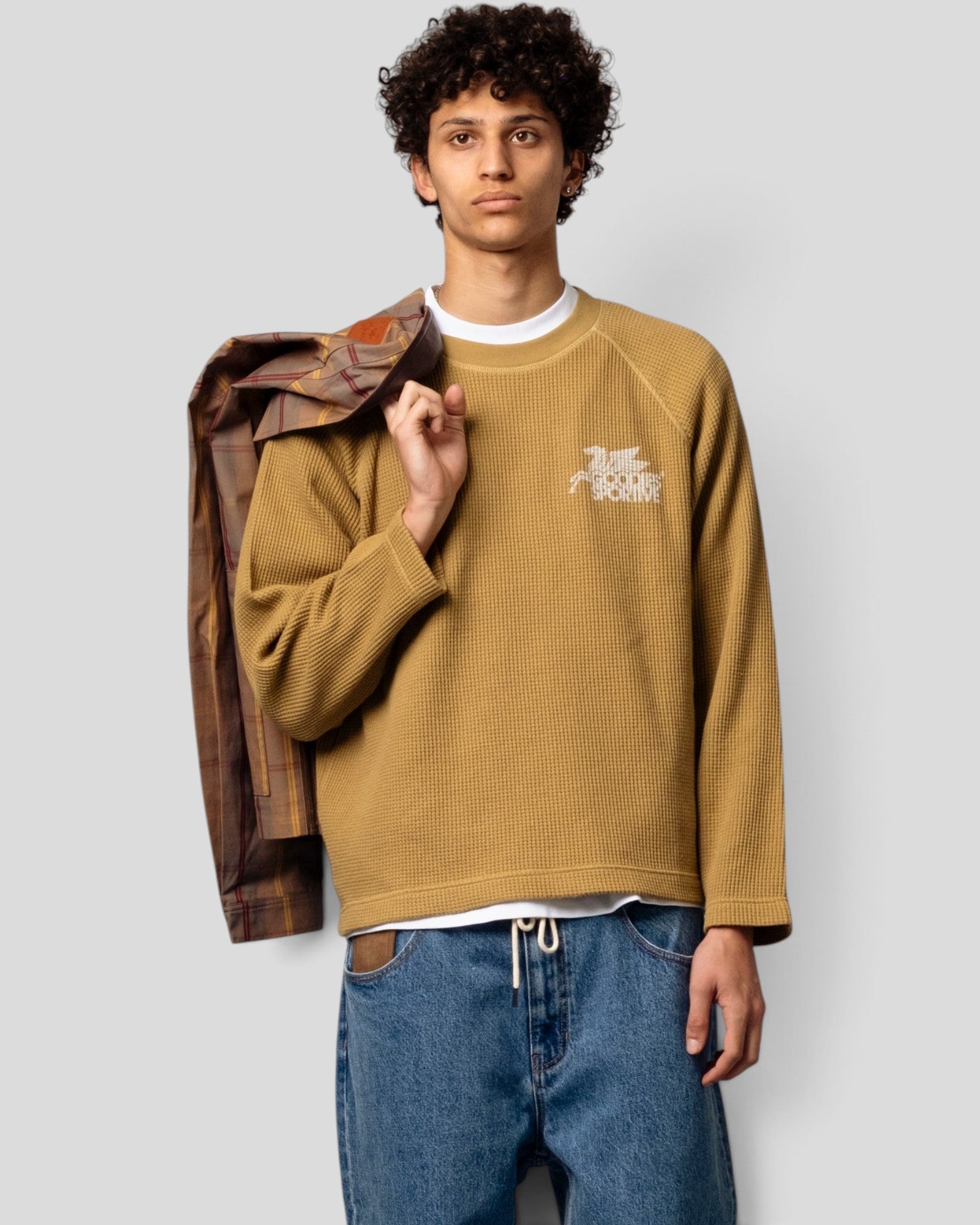 Goodies Sportive || Waffle Long Sleeve - Olive Green Goodies Sportive