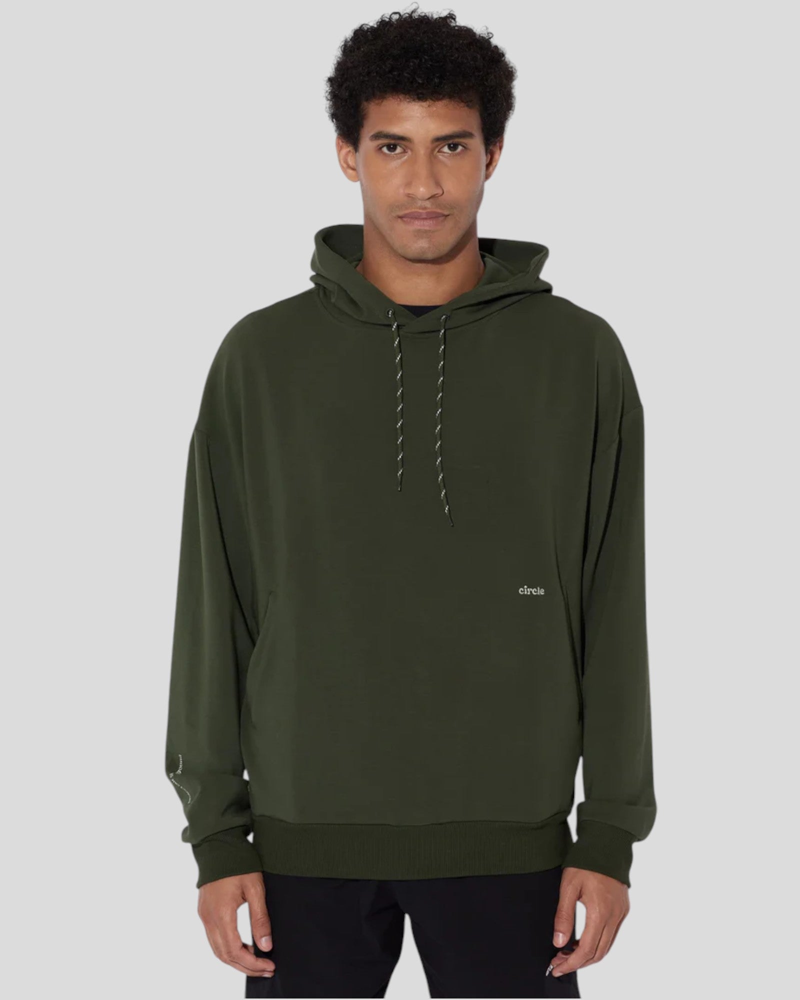 Circle || Hoodie Get Lucky - Moss Circle