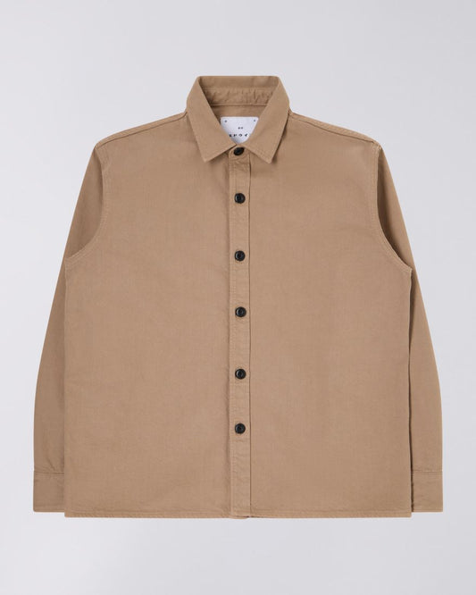Edwin || Sebastian Shirt LS - Dark Brown Washed Edwin