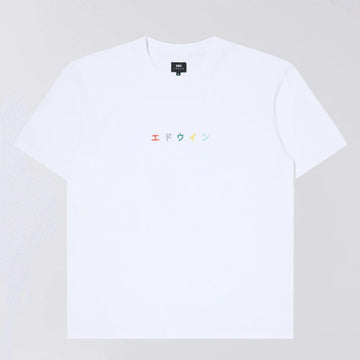 EDWIN || KATAKANA T SHIRT ~ WHITE Edwin