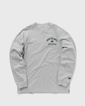 New balance || T-shirt manche longue gris vert athletics || AG NBATHVSTLST New Balance