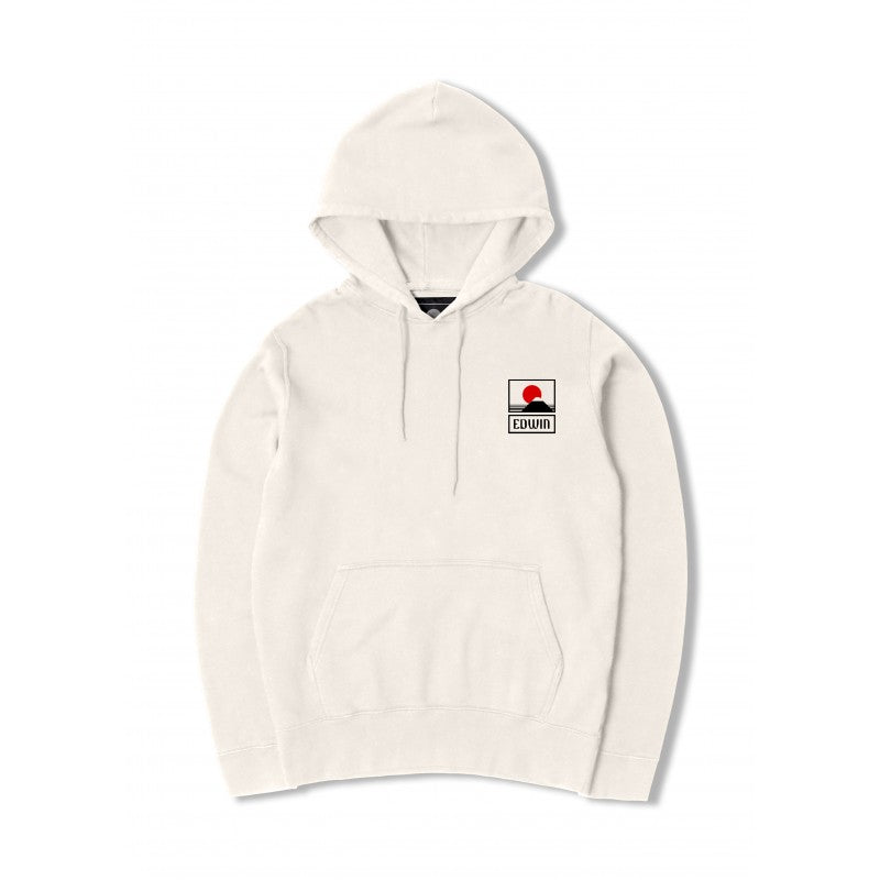 EDWIN || SUNSET ON MT FUJI HOODIE ~ WHISPER WHITE Edwin