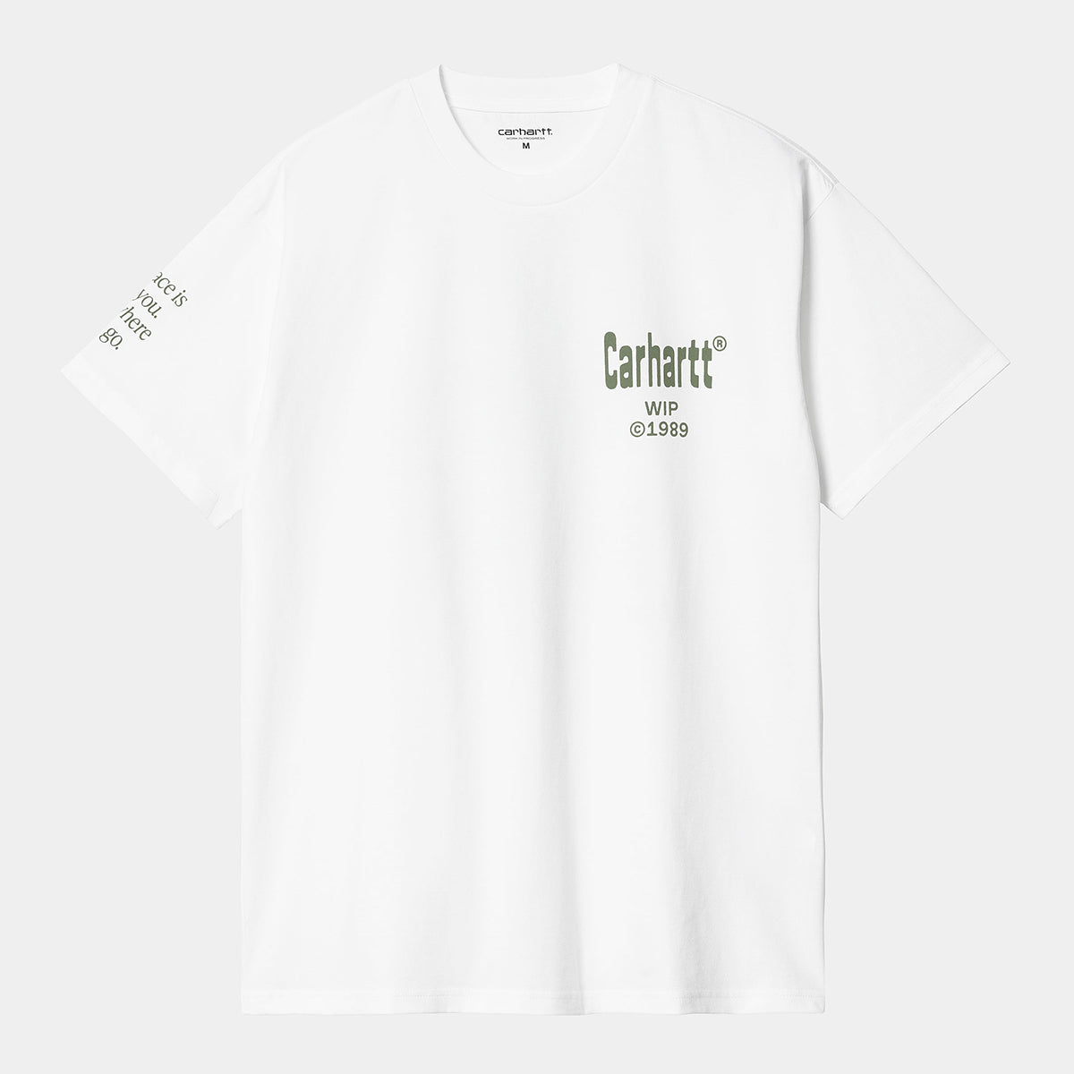 CARHARTT || HOME T SHIRT WHITE / DOLLAR GREEN Carhartt