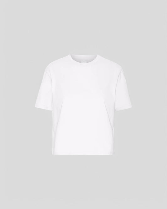 Colorful Standard || Organic Boxy Crop Tee - Optical White Colorful Standard