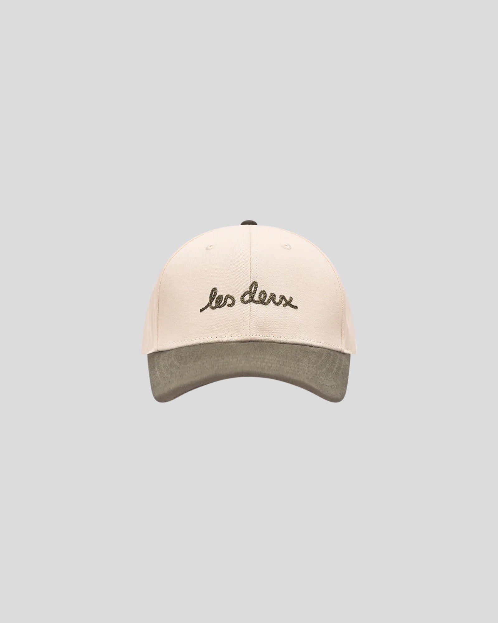 Les Deux || Brad Contrast Suede Baseball Cap - Ivory Les Deux