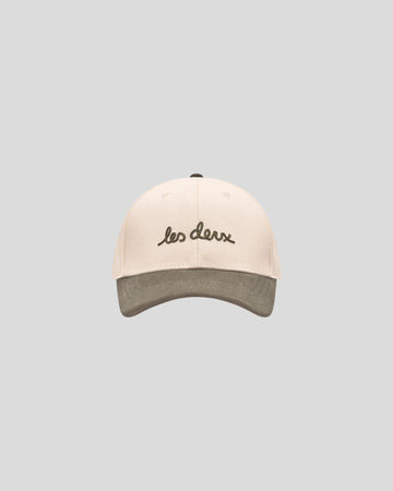 Les Deux || Brad Contrast Suede Baseball Cap - Ivory Les Deux