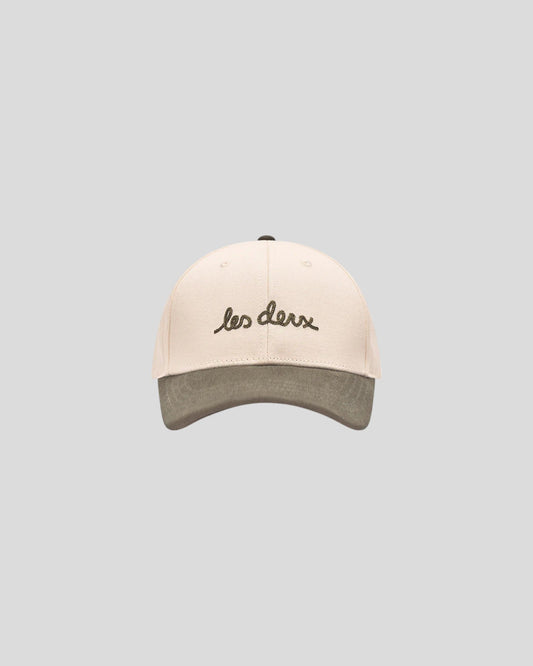 Les Deux || Brad Contrast Suede Baseball Cap - Ivory Les Deux