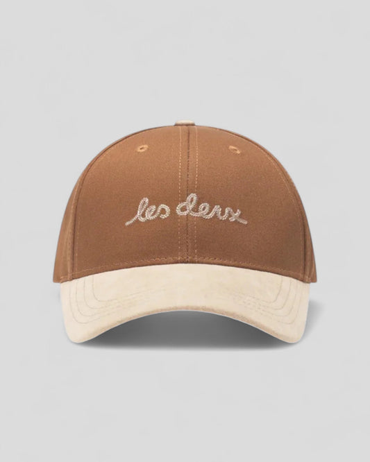 Les Deux || Brad Contrast Suede Baseball Cap - Monk's Robe Les Deux
