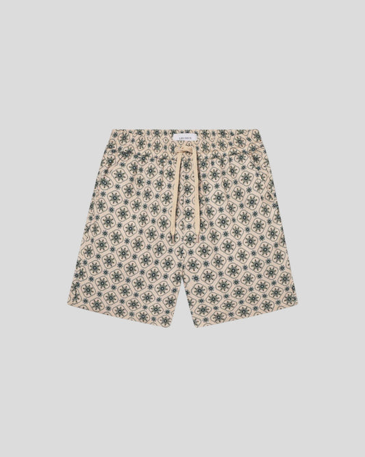 Les Deux || Otto AOP Tapestry Shorts - Ivory Les Deux