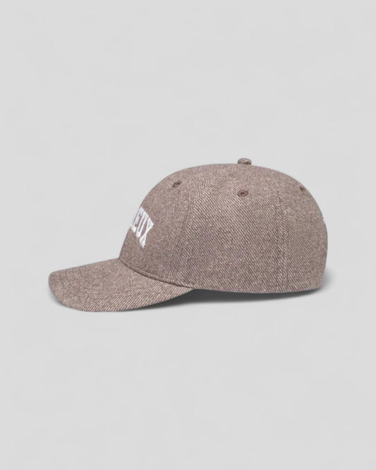 Les Deux || Wool Baseball Cap - Mountain Grey Brown Melange Les Deux
