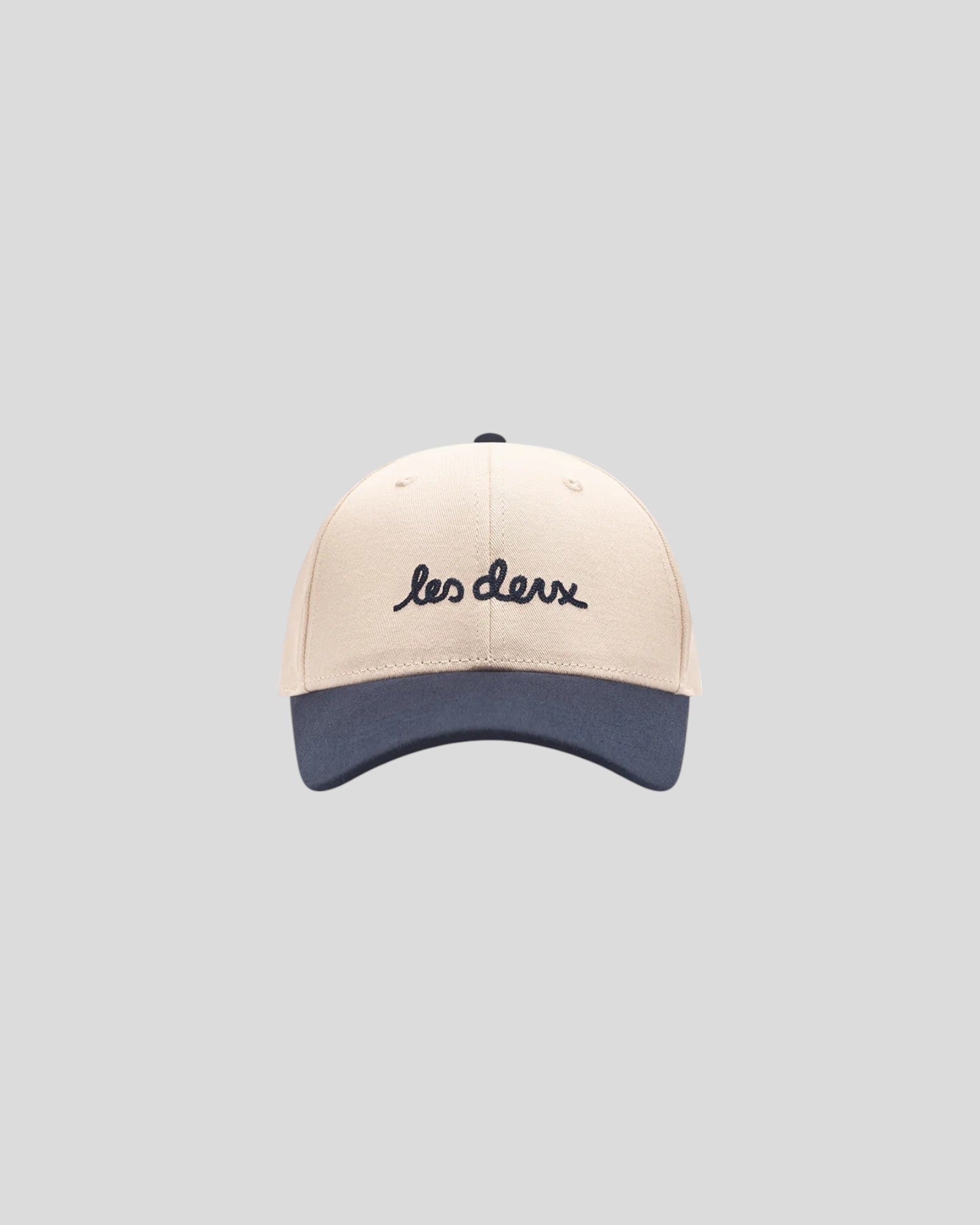 Les Deux || Brad Contrast Suede Baseball Cap -Ivory2 Les Deux