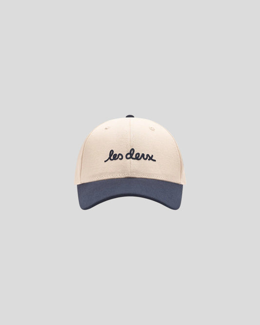 Les Deux || Brad Contrast Suede Baseball Cap -Ivory2 Les Deux