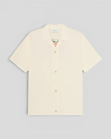 Les Deux || Bouquet Knitted SS Shirt - Eggnog White Les Deux